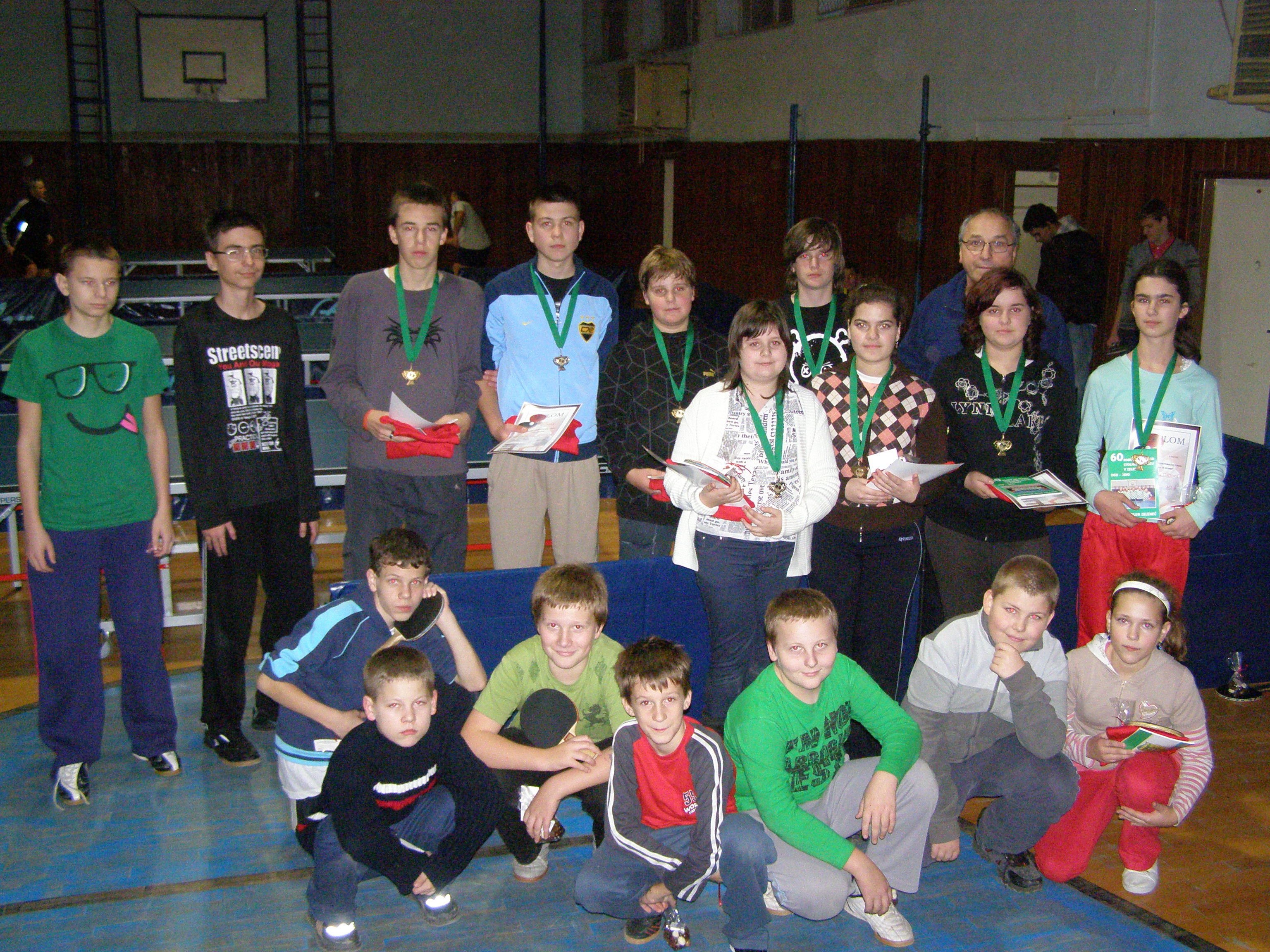 Mikulášsky turnaj žiakov a žiačok ZŠ Zeleneč v stolnom tenise.